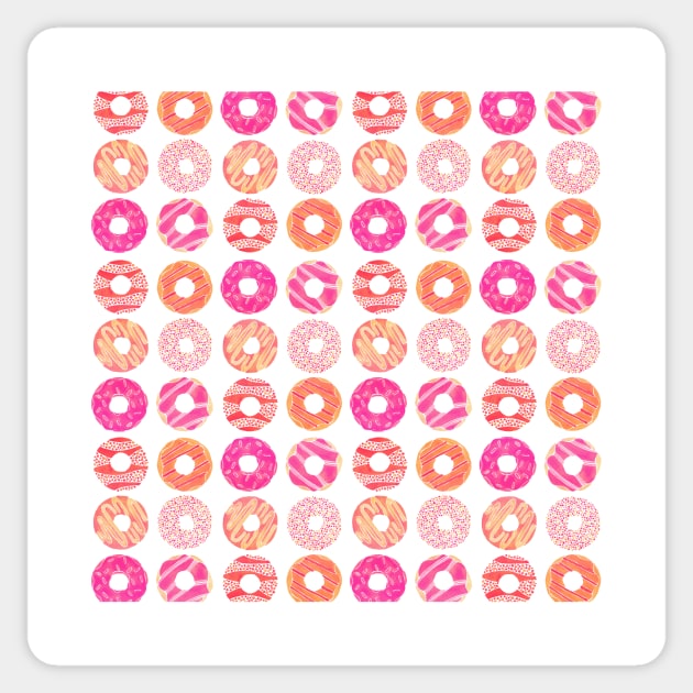 Donuts Pink Peach Sticker by CatCoq